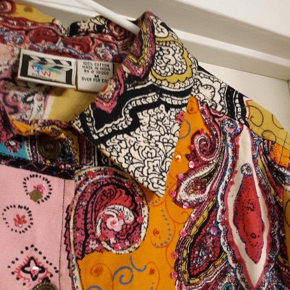 BRIGHT & BEAUTIFUL MULTICOLORED JACKET, M - Picture 3 of 5